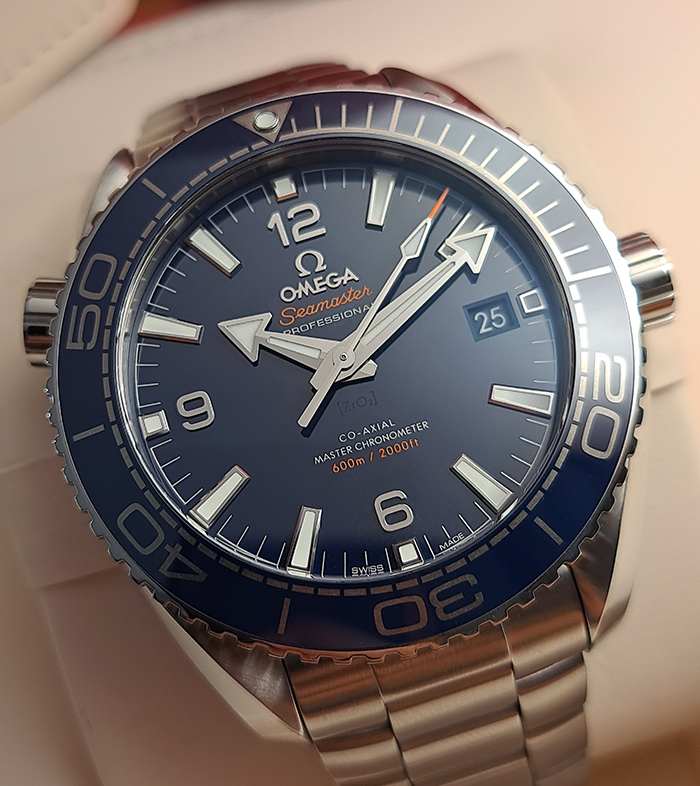 BLUE Omega Seamaster Planet Ocean Co-Axial Wristwatch Ref. 215.30.44.21.03.001